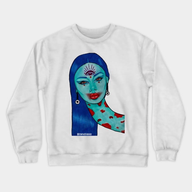 Asia Crewneck Sweatshirt by Zenpaistudios